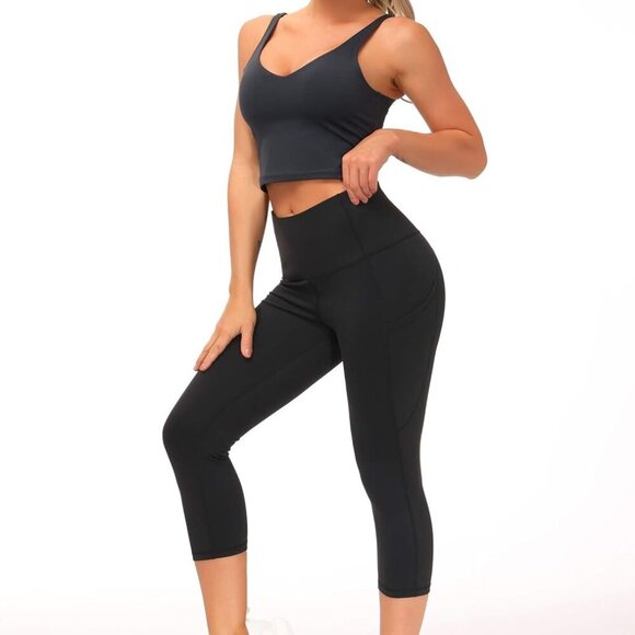 Womens' Yoga Pants High Waist with Pocket Tummy Control - Picture 2 of 6